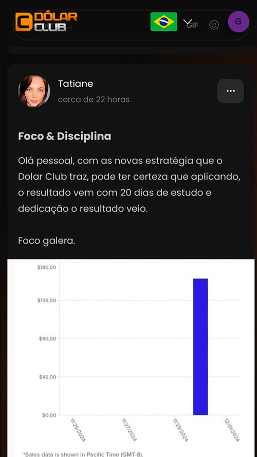 Depoimento de aluno