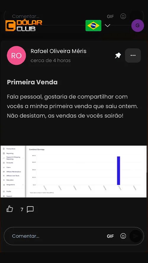 Depoimento de aluno